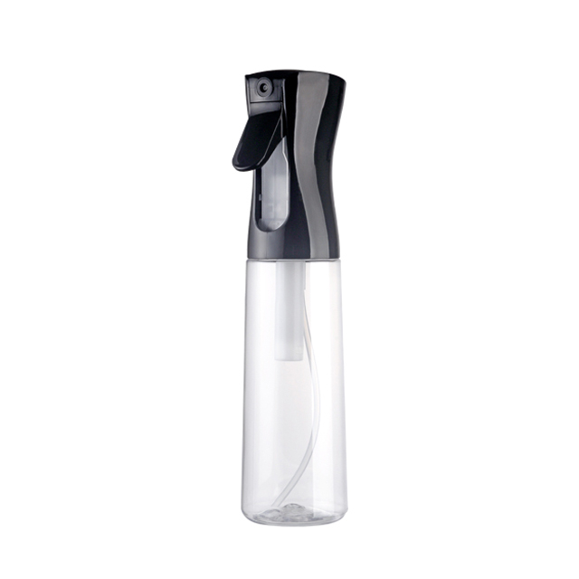 Wholesale 300ml White Black Plastic Fine Mist Continuous Spray Bottle Reusable Salon Hair Sprayer Bottle