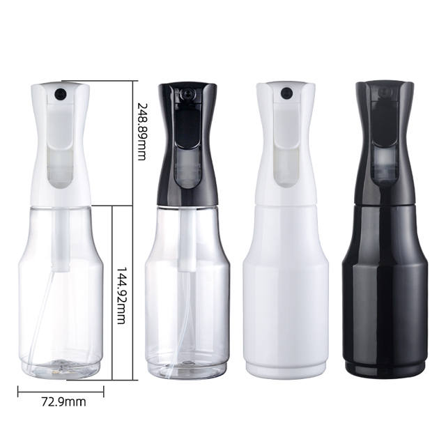 450ml 15oz Household Indoor Deodorant Plastic Sprayer Bottles PET Black Mist Continuous Spray Bottle